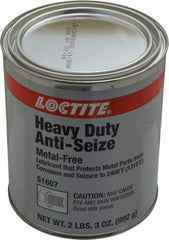 Loctite - 35 oz Can General Purpose Anti-Seize Lubricant - Calcium Fluoride/Graphite, -29 to 2,399°F, Gray, Water Resistant - Exact Industrial Supply