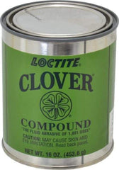 Loctite - 1 Lb Grease Compound - Compound Grade Coarse, Grade F, 100 Grit, Black & Gray, Use on General Purpose - Exact Industrial Supply