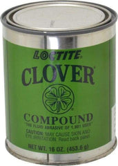 Loctite - 1 Lb Grease Compound - Compound Grade Very Fine, Grade C, 220 Grit, Black & Gray, Use on General Purpose - Exact Industrial Supply