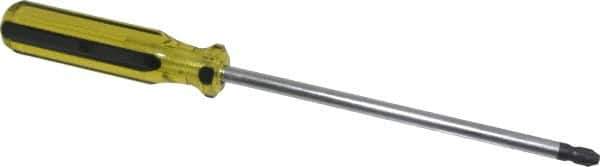 Stanley - #4, 13-1/4" OAL, Standard Phillips Screwdriver - 8" Blade Length, Round Shank, Acetate Handle - Exact Industrial Supply
