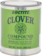 Loctite - 1 Lb Grease Compound - Compound Grade Super Fine, Grade 4A, 600 Grit, Black & Gray, Use on General Purpose - Exact Industrial Supply