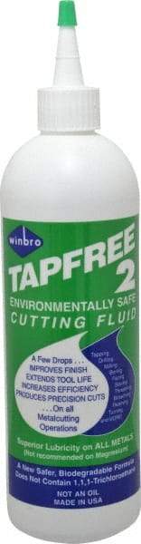 TapFree 2 - Tapfree 2, 1 Pt Bottle Cutting & Tapping Fluid - Water Soluble, For Cleaning - Exact Industrial Supply