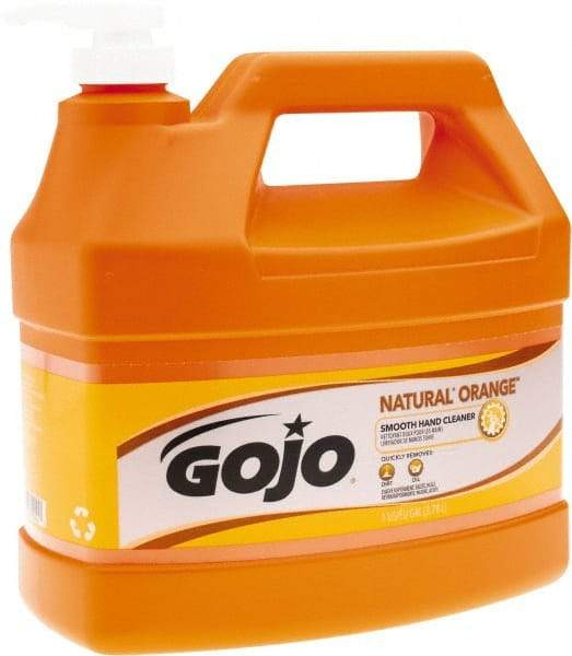 GOJO - 1 Gal Pump Bottle Liquid Hand Cleaner - General Duty, Orange Scent - Exact Industrial Supply