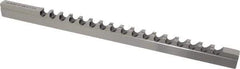 Dumont Minute Man - 12mm Keyway Width, Style D-1, Keyway Broach - High Speed Steel, Bright Finish, 9/16" Broach Body Width, 1" to 6" LOC, 13-7/8" OAL, 8,400 Lbs Pressure for Max LOC - Exact Industrial Supply