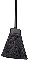 Ability One - 56" OAL Polypropylene Bristle Corn Broom - Plastic-Coated Metal Handle - Exact Industrial Supply