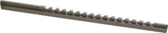 Value Collection - 3/32" Keyway Width, Style B, Keyway Broach - High Speed Steel, Bright Finish, 3/16" Broach Body Width, 19/64" to 1-11/16" LOC, 6-3/4" OAL - Exact Industrial Supply