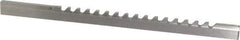 Value Collection - 1/8" Keyway Width, Style B, Keyway Broach - High Speed Steel, Bright Finish, 3/16" Broach Body Width, 19/64" to 1-11/16" LOC, 6-3/4" OAL - Exact Industrial Supply
