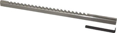 Value Collection - 3/16" Keyway Width, Style C, Keyway Broach - High Speed Steel, Bright Finish, 3/8" Broach Body Width, 25/64" to 2-1/2" LOC, 11-3/4" OAL - Exact Industrial Supply