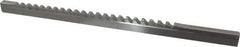 Value Collection - 5/16" Keyway Width, Style C, Keyway Broach - High Speed Steel, Bright Finish, 3/8" Broach Body Width, 25/64" to 2-1/2" LOC, 11-3/4" OAL - Exact Industrial Supply