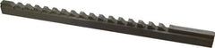 Value Collection - 3/8" Keyway Width, Style D, Keyway Broach - High Speed Steel, Bright Finish, 9/16" Broach Body Width, 1" to 6" LOC, 13-7/8" OAL - Exact Industrial Supply