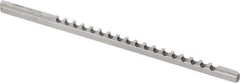 Dumont Minute Man - 3/32" Keyway Width, Style A, Keyway Broach - High Speed Steel, Bright Finish, 1/8" Broach Body Width, 13/64" to 1-1/8" LOC, 5" OAL, 780 Lbs Pressure for Max LOC - Exact Industrial Supply