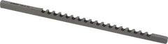 Dumont Minute Man - 1/8" Keyway Width, Style A, Keyway Broach - High Speed Steel, Bright Finish, 1/8" Broach Body Width, 13/64" to 1-1/8" LOC, 5" OAL, 650 Lbs Pressure for Max LOC - Exact Industrial Supply