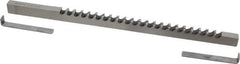 Dumont Minute Man - 3/8" Keyway Width, Style C, Keyway Broach - High Speed Steel, Bright Finish, 3/8" Broach Body Width, 25/64" to 2-1/2" LOC, 11-3/4" OAL, 4,340 Lbs Pressure for Max LOC - Exact Industrial Supply