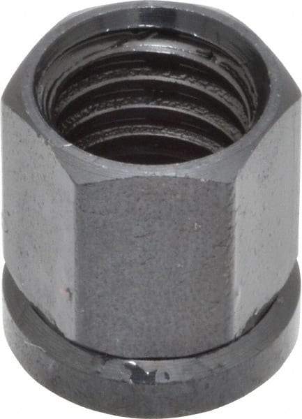 Gibraltar - 3/8-16, Black Oxide Finish, Steel Swivel Hex Nut - 1/2" Pad, 7/16" Wide x 17/32" High x 17/64" Deep - Exact Industrial Supply