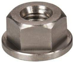 Gibraltar - 5/16-18, 3/4" Flange Diam, 3/8" High, 9/16" Across Flats, Flange Nut - Grade 303 Stainless Steel, 3/32" Flange Height - Exact Industrial Supply
