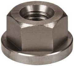 Gibraltar - 7/16-14, 1" Flange Diam, 9/16" High, 3/4" Across Flats, Flange Nut - Grade 303 Stainless Steel, 5/32" Flange Height - Exact Industrial Supply