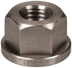 Gibraltar - 1/2-13, 1-1/8" Flange Diam, 11/16" High, 7/8" Across Flats, Flange Nut - Grade 303 Stainless Steel, 5/32" Flange Height - Exact Industrial Supply