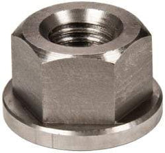 Gibraltar - 5/8-11, 1-3/8" Flange Diam, 13/16" High, 1-1/16" Across Flats, Flange Nut - Grade 303 Stainless Steel, 3/16" Flange Height - Exact Industrial Supply