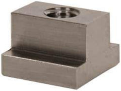 Gibraltar - 3/8-16 Blind Tapped T Slot Nut - 1/2" Slot Width, 7/8 x 1/4" Base Width x Height, 7/8 x 5/8" OAL x Height - Exact Industrial Supply