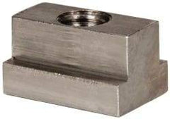 Gibraltar - 1/2-13 Blind Tapped T Slot Nut - 9/16" Slot Width, 7/8 x 11/32" Base Width x Height, 1-1/4 x 3/4" OAL x Height - Exact Industrial Supply