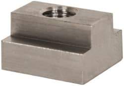 Gibraltar - 1/2-13 Blind Tapped T Slot Nut - 5/8" Slot Width, 1-1/8 x 7/16" Base Width x Height, 1-1/4 x 3/4" OAL x Height - Exact Industrial Supply