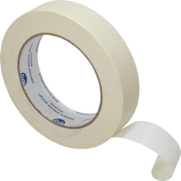 Intertape - 1" Wide x 60 Yd Long White Paper Masking Tape - Series PG500, 5 mil Thick, 21 In/Lb Tensile Strength - Exact Industrial Supply