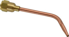Value Collection - #0 Tip, Oxy-Acetylene, 141T Series Light Duty Welding Elbow Nozzle - For Use with General Purpose Torches - Exact Industrial Supply