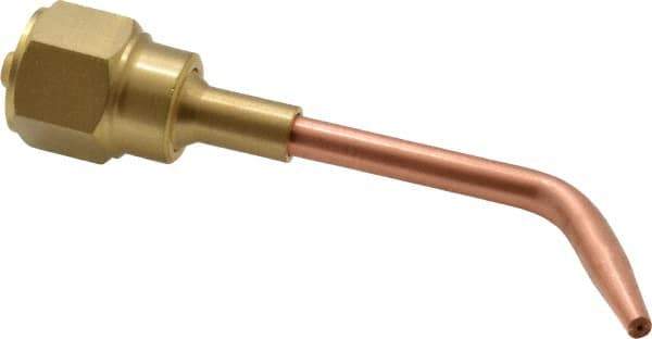 Value Collection - #0 Tip, Oxy-Acetylene, 143T Series Heavy Duty Welding Elbow Nozzle - For Use with General Purpose Torches - Exact Industrial Supply