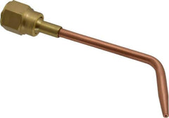Value Collection - #2 Tip, Oxy-Acetylene, 143T Series Heavy Duty Welding Elbow Nozzle - For Use with General Purpose Torches - Exact Industrial Supply