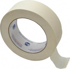 Intertape - 1-1/2" Wide x 60 Yd Long White Paper Masking Tape - Series PG500, 5 mil Thick, 21 In/Lb Tensile Strength - Exact Industrial Supply