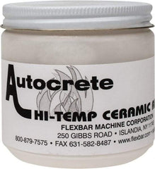 Flexbar - 1 Lb Jar White Ceramic Filler/Repair Caulk - 3000°F Max Operating Temp, 24 hr Full Cure Time - Exact Industrial Supply