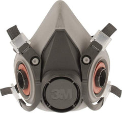 3M - Series 6000, Size M Half Mask Respirator - 4-Point Suspension, Bayonet Connection - Exact Industrial Supply