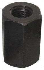 Value Collection - 3/4-10 UNC, 1-7/8" OAL Steel Standard Coupling Nut - Black Oxide Coated, 1-1/4" Width Across Flats - Exact Industrial Supply
