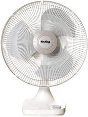 Air King - 12" Blade, 1/50 hp, 930 Max CFM, Oscillating Table/Wall Mounting Fans - 0.34/0.3/0.27 Amps, 120 Volts, 3 Speed - Exact Industrial Supply