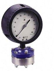 Value Collection - 200 Max psi, 4-1/2 Inch Dial Diameter, Polypropylene Pressure Gauge Guard and Isolator - 0.5% Accuracy - Exact Industrial Supply