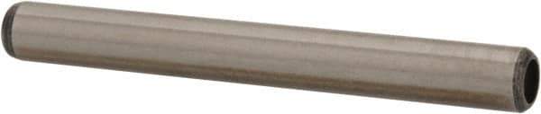 Value Collection - 1/4" Diam x 2-1/4" Pin Length Grade 8 Alloy Steel Pull Out Dowel Pin - 1 Rounded & 1 Threaded End - Exact Industrial Supply