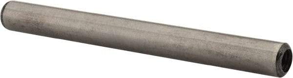 Value Collection - 1/4" Diam x 2-1/2" Pin Length Grade 8 Alloy Steel Pull Out Dowel Pin - 1 Rounded & 1 Threaded End - Exact Industrial Supply