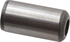 Value Collection - 1/2" Diam x 1" Pin Length Grade 8 Alloy Steel Pull Out Dowel Pin - 1 Rounded & 1 Threaded End - Exact Industrial Supply