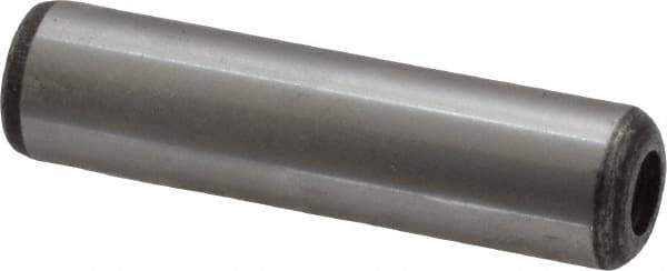 Value Collection - 1/2" Diam x 2" Pin Length Grade 8 Alloy Steel Pull Out Dowel Pin - 1 Rounded & 1 Threaded End - Exact Industrial Supply
