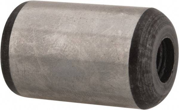 Value Collection - 5/8" Diam x 1" Pin Length Grade 8 Alloy Steel Pull Out Dowel Pin - 1 Rounded & 1 Threaded End - Exact Industrial Supply