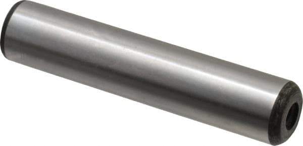 Value Collection - 5/8" Diam x 3" Pin Length Grade 8 Alloy Steel Pull Out Dowel Pin - 1 Rounded & 1 Threaded End - Exact Industrial Supply