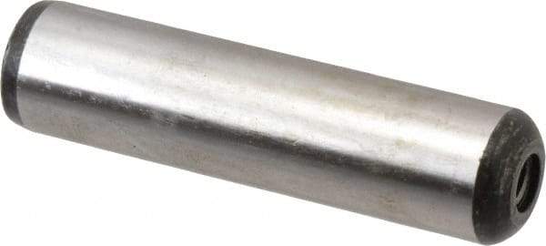 Value Collection - 3/4" Diam x 3" Pin Length Grade 8 Alloy Steel Pull Out Dowel Pin - 1 Rounded & 1 Threaded End - Exact Industrial Supply