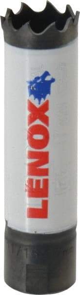 Lenox - 11/16" Diam, 1-1/2" Cutting Depth, Hole Saw - Bi-Metal Saw, Toothed Edge - Exact Industrial Supply