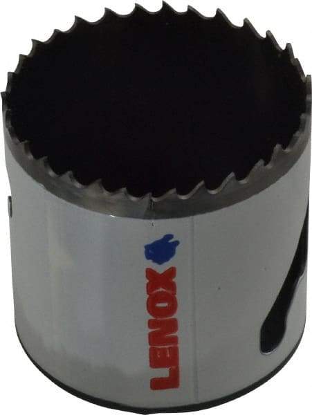 Lenox - 2-1/8" Diam, 1-1/2" Cutting Depth, Hole Saw - Bi-Metal Saw, Toothed Edge - Exact Industrial Supply