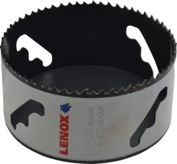 Lenox - 4-1/8" Diam, 1-1/2" Cutting Depth, Hole Saw - Bi-Metal Saw, Toothed Edge - Exact Industrial Supply