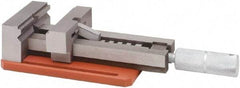 Value Collection - 4" Jaw Width, 4" Jaw Opening Capacity, 1" Jaw Height, Toolmaker's Vise - Flat Jaw, 9" OAL - Exact Industrial Supply