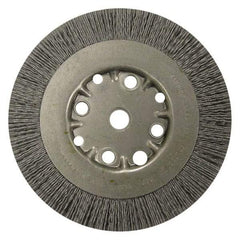 Anderson - 10" OD, 3/4" Arbor Hole, Crimped Nylon Wheel Brush - 1" Face Width - Exact Industrial Supply