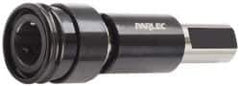 Parlec - 1-1/2" Straight Shank Diam Tension & Compression Tapping Chuck - #6 to 1-5/8" Tap Capacity, 5-1/4" Projection, Through Coolant - Exact Industrial Supply