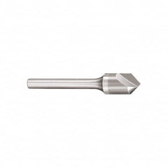 SGS - 3/16" Head Diam, 3/16" Shank Diam, 1 Flute 60° Solid Carbide Countersink - Exact Industrial Supply