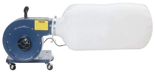 Enco - 110 Volt Portable Dust Collector - 4" Connection Diam, 750 CFM Air Flow - Exact Industrial Supply